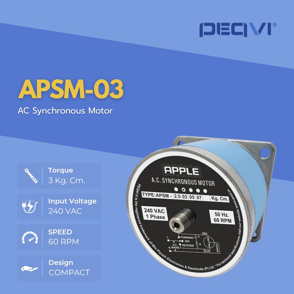 AC Synchronous Motor APSM-03 with specifications
