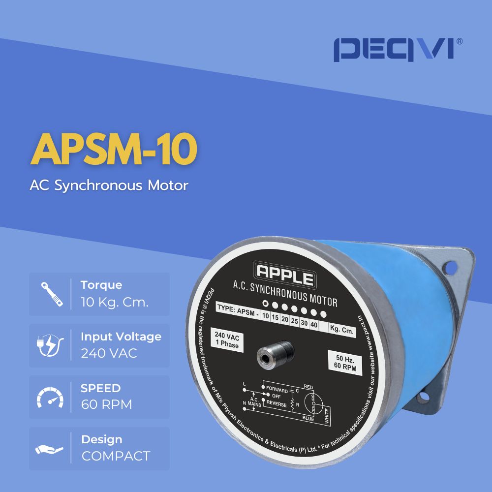 AC Synchronous Motor APSM-10 with specifications