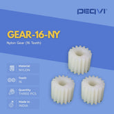 Nylon gear with specifications on a blue background