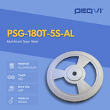Lightweight PEQVI spur gear designed for high performance