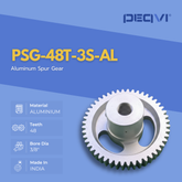Aluminium gear by PEQVI for efficient power systems