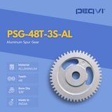 Industrial aluminium gear wheel crafted by PEQVI engineers