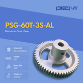 Aluminium gear from PEQVI built for long-term mechanical efficiency