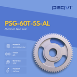 Premium-quality aluminium gear showcasing PEQVI’s engineering precision
