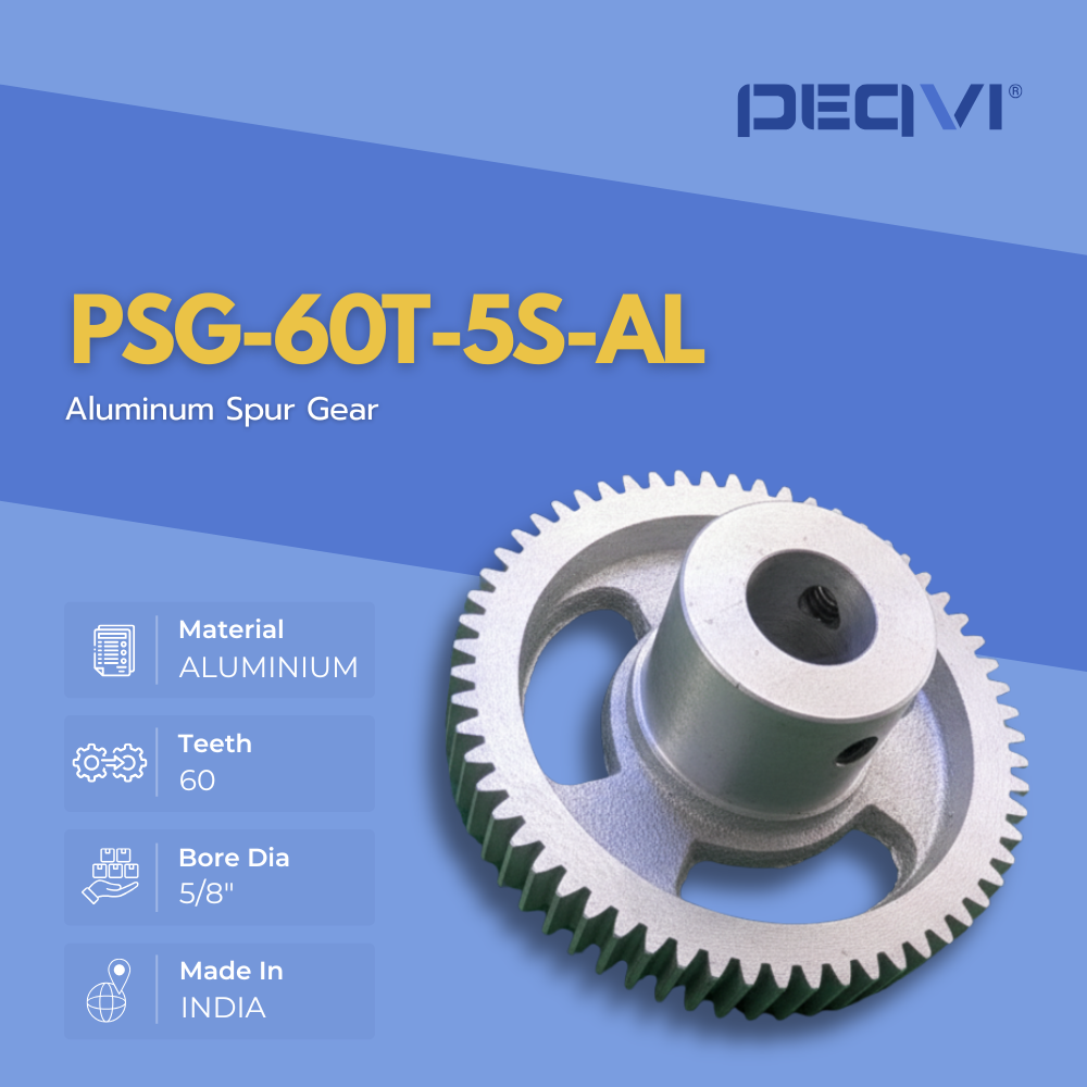 PEQVI aluminium gear for efficient and stable rotational systems