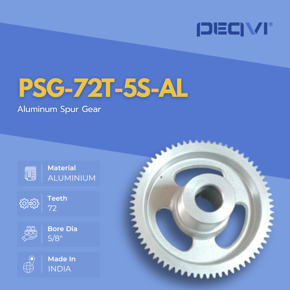 Precision-engineered aluminium gear made in India by PEQVI