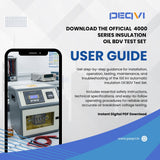 PEQVI OTS-4100 Digital Automatic Oil BDV Test Set with LCD display and built-in printer