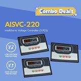 Three IntelliServe Voltage Controllers with 'Combo Deals' are control circuits for servo voltage stabilizers