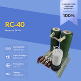 RC-40 network drive with specifications on a blue background