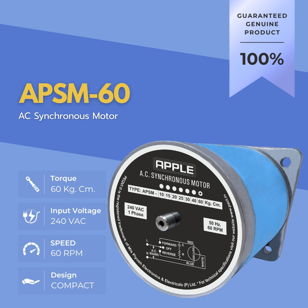 AC Synchronous Motor APSM-60 with specifications