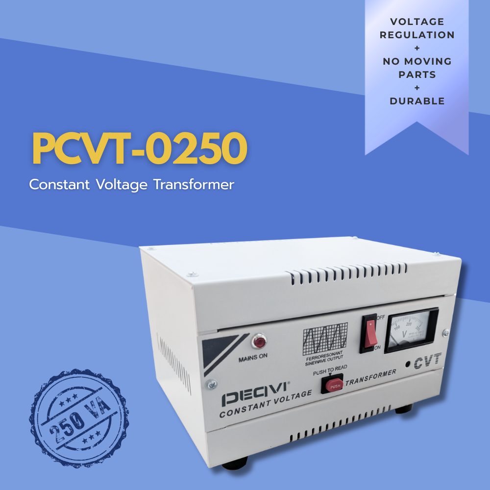 PEQVI 250 VA Constant Voltage Transformer PCVT-0250 delivering clean, regulated output for devices