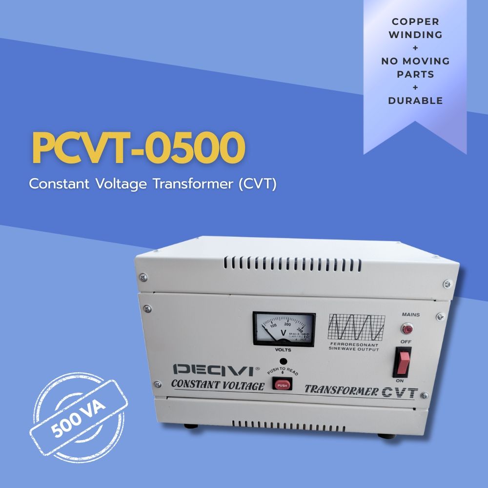 High-efficiency 500 VA constant voltage transformer for electronics