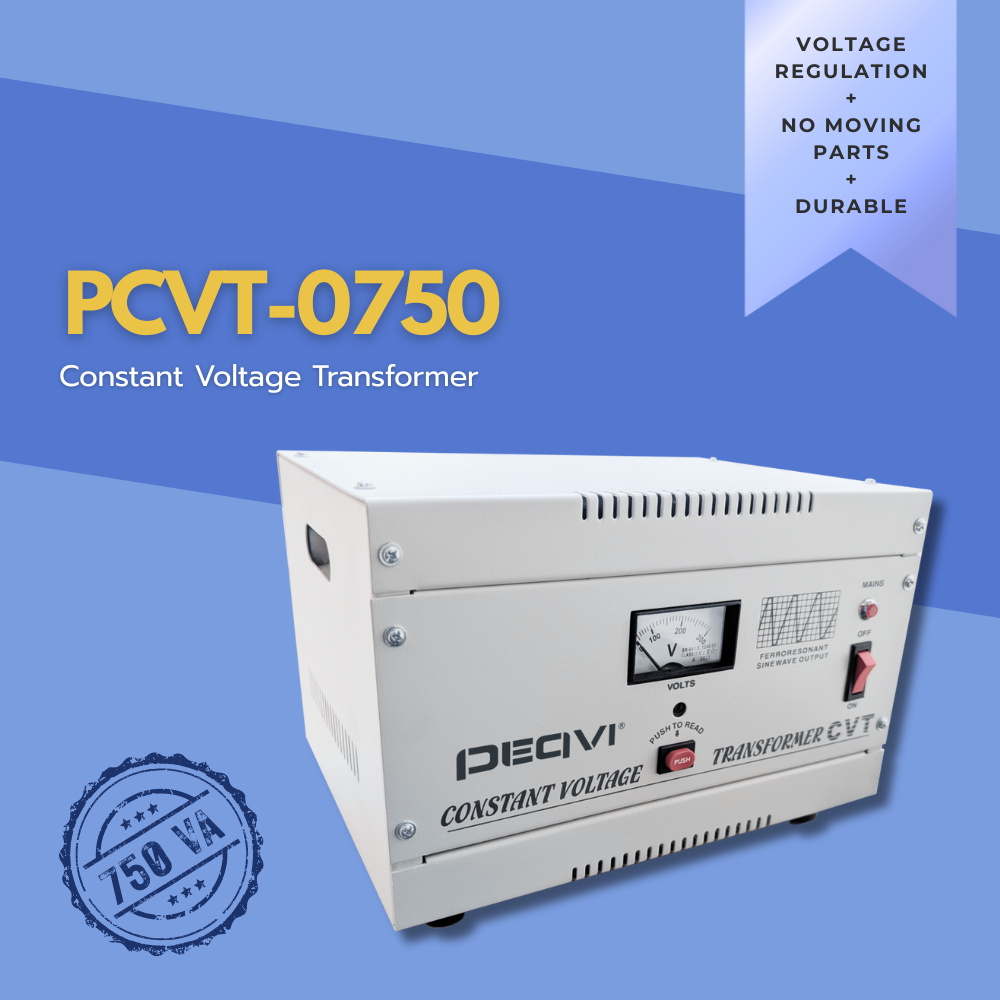 Heavy-duty 750 VA Constant Voltage Transformer by PEQVI for automation and control systems