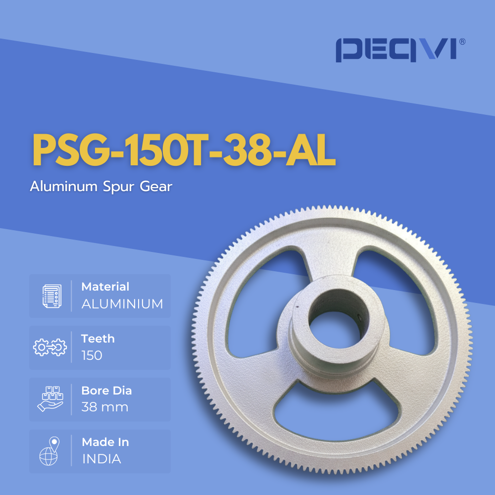 PEQVI aluminium spur gear offering stable torque delivery