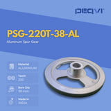 PEQVI aluminium gear wheel for smooth mechanical motion