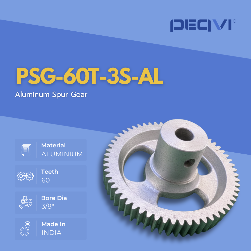 Aluminium gear from PEQVI built for long-term mechanical efficiency