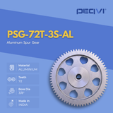 Durable PEQVI aluminium gear for machinery and automation