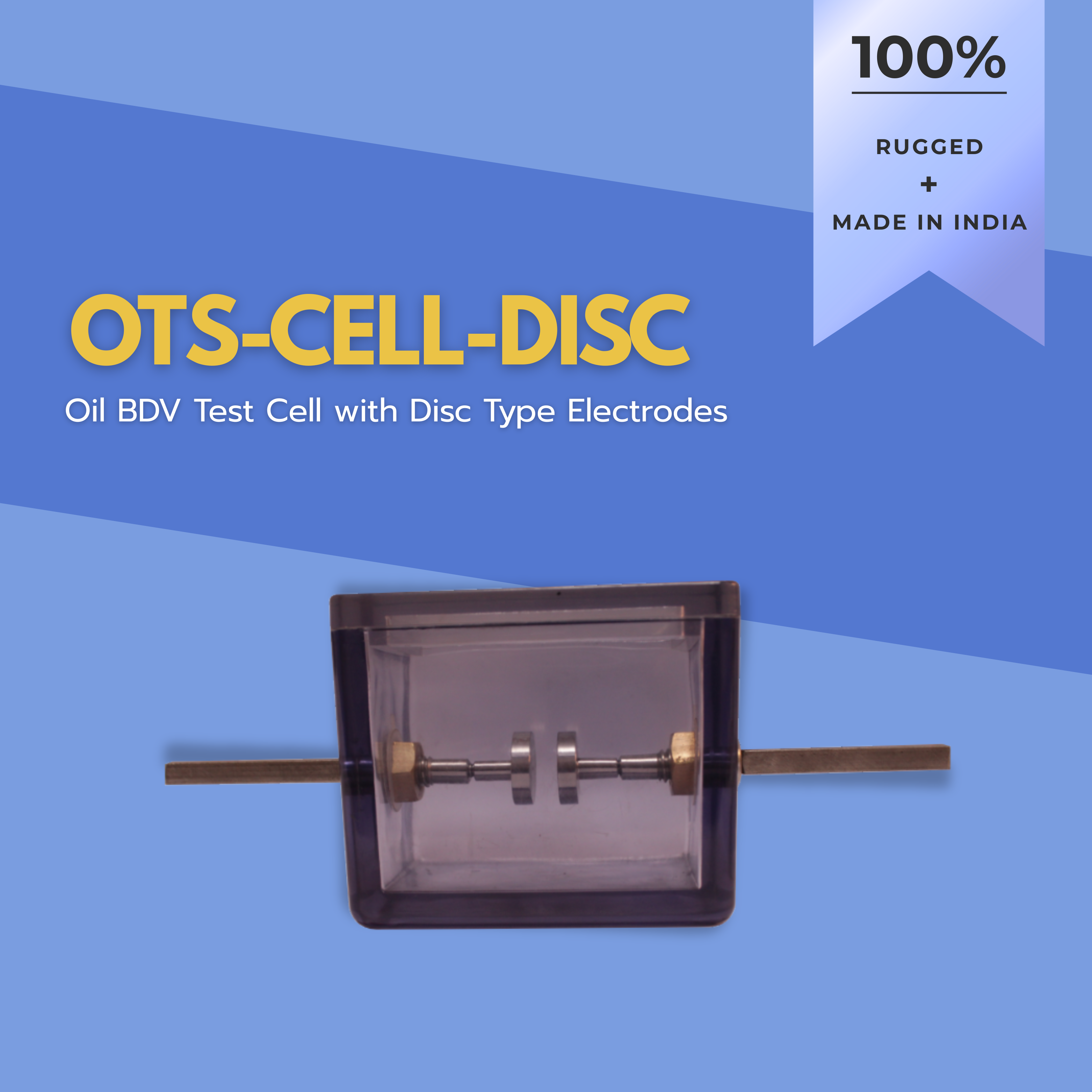 Oil BDV Test Cell with Disc Type Electrodes