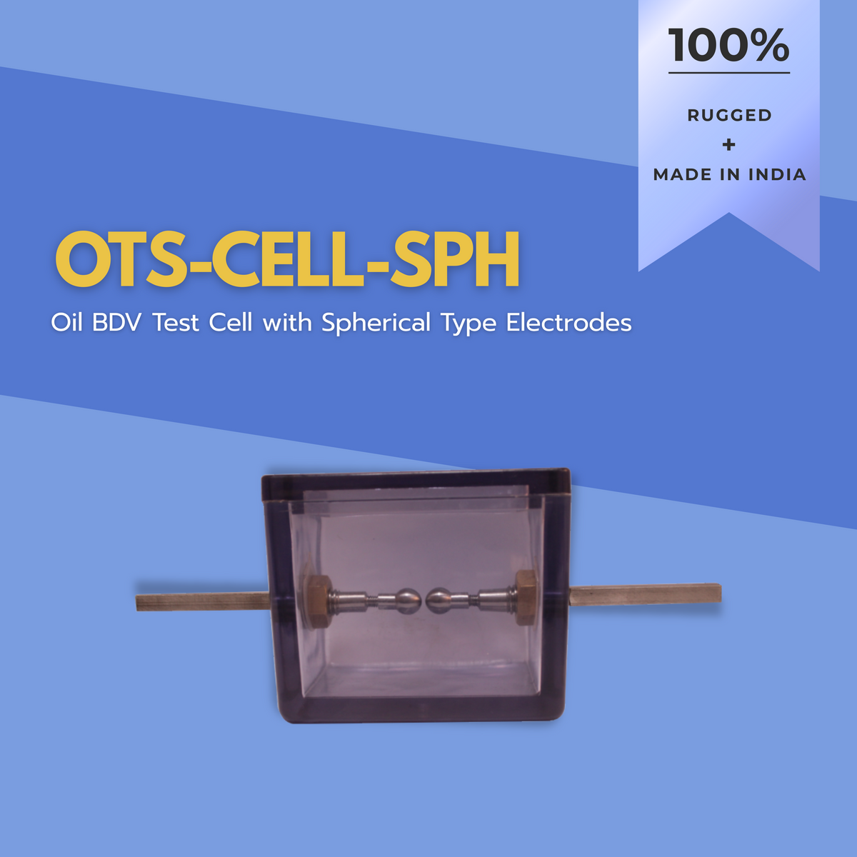 Oil BDV Test Cell with Spherical Type Electrodes